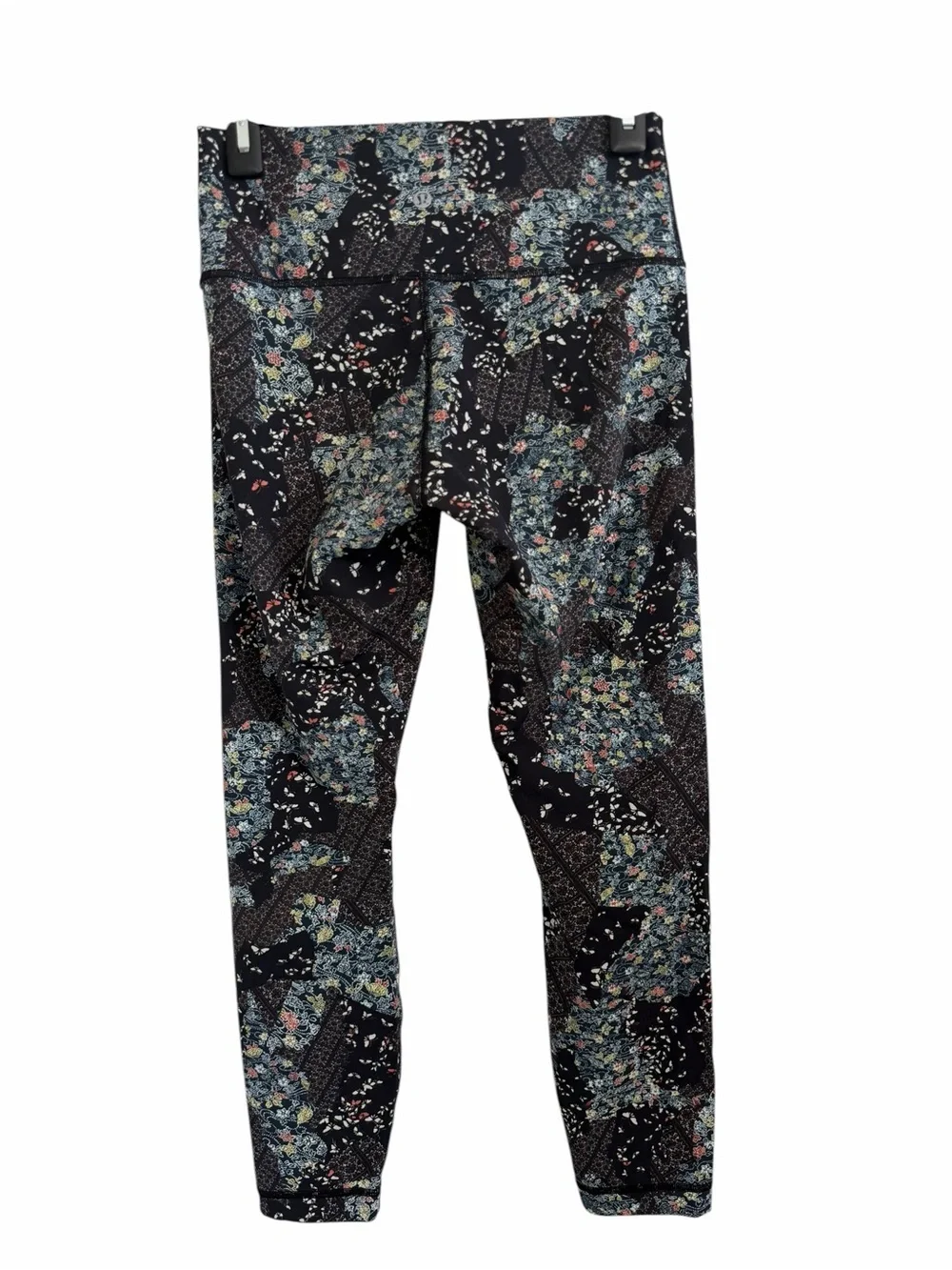lululemon athletica Wunder Under Black Floral-Print High-Rise Leggings